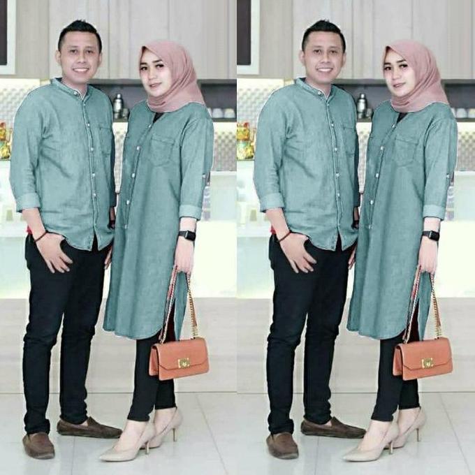 Limited, Baju Couple Muslim Terbaru-Baju Pasangan Muslim-Baju Couple Murah-Couple Lebaran Katun Koko