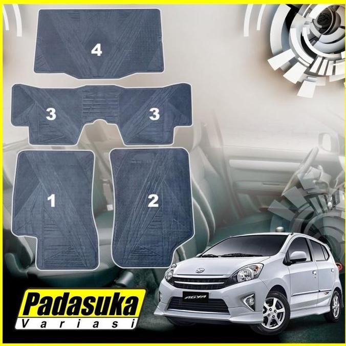 Lgsngkirim- Karpet Karet Karpet Mobil Agya Car