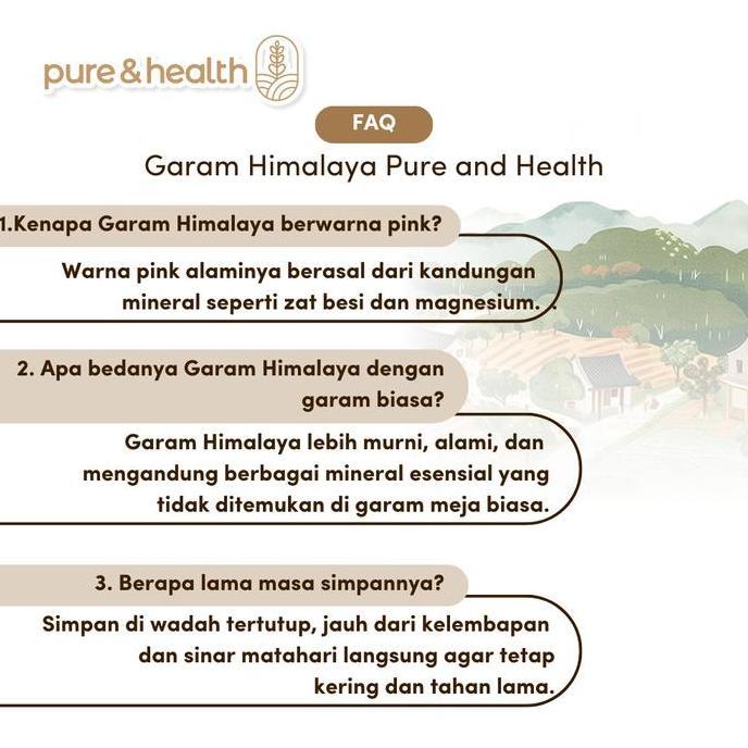Garam Himalaya 1 Kg - Garam Asli untuk Memasak dan Relaksasi