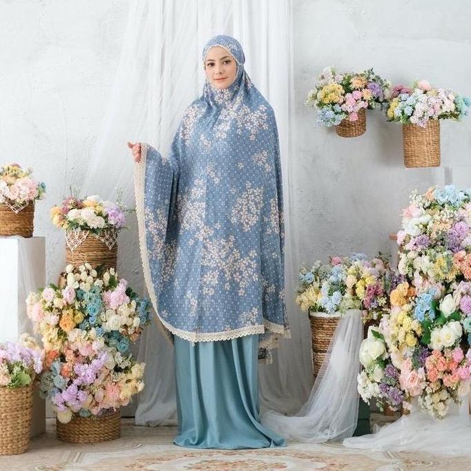 mukena rayon dewasa /mukena 2in1 motif ARUNA