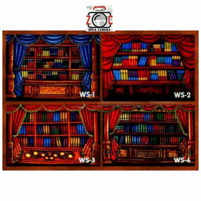 NEW BACKGROUND WISUDA / RAK BUKU 3 X 2.5M BACKDROP RAKBUKU KELULUS LULUSAN TK SD SMP SLTP SMA SMK D1