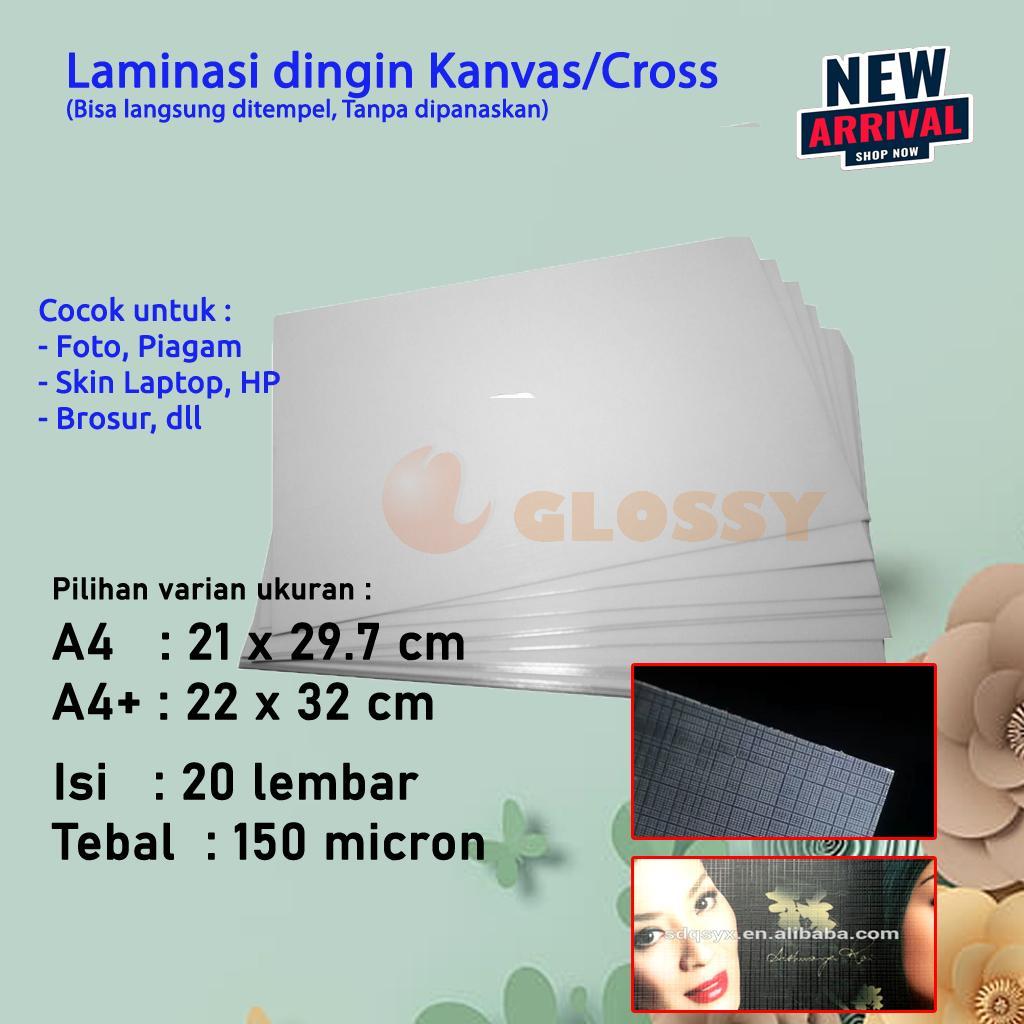 Laminasi Kanvas A4