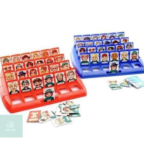 Mainan Keluarga Board Game Who Is It Tebak Gambar Orang Kartu Kotak Games