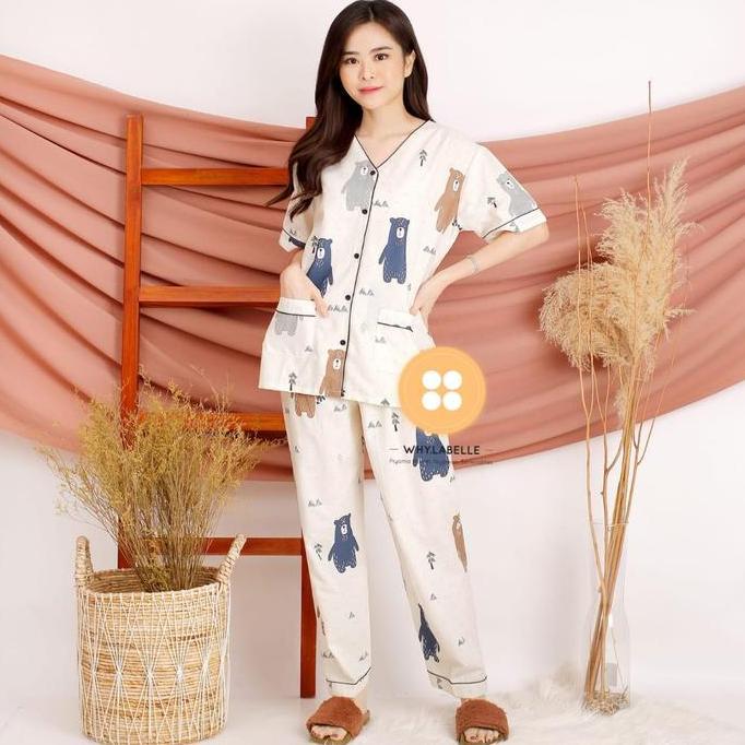 piyama wanita katun premium adem dan lembut