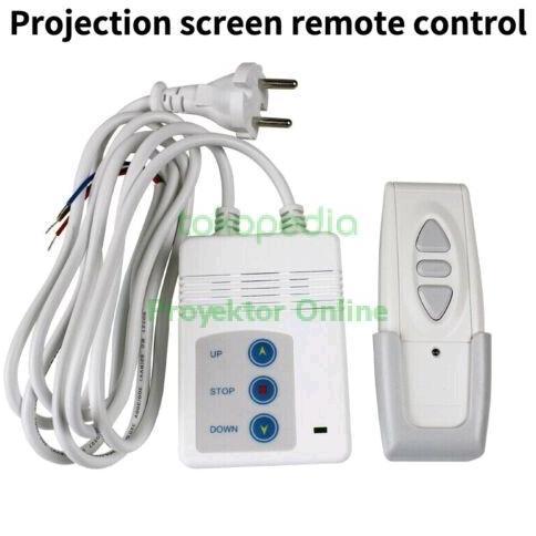 Remote + Receiver + Dinamo Screen Projector Motorize