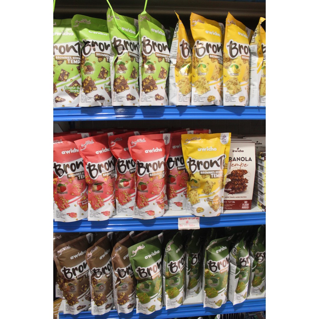 Awicho Brownies Kering Tempe Aneka Rasa | Snack Tempe Kekinian | KHAS NGAWI | Oleh Oleh Ngawi - AMAN
