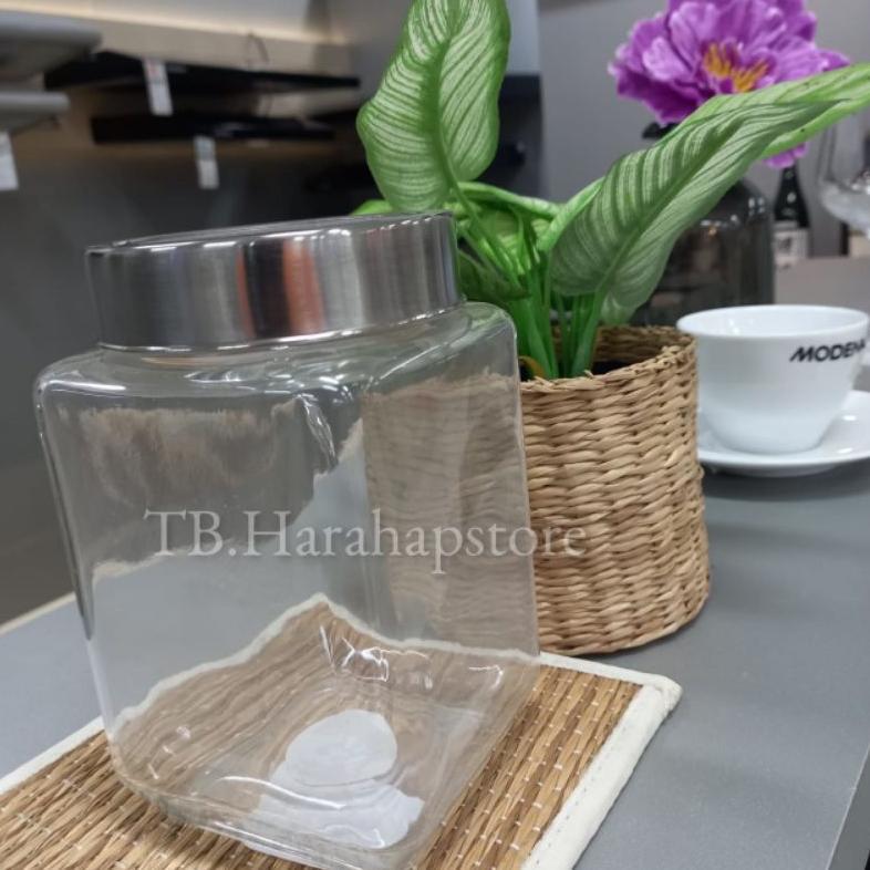 TOPLES KACA BENING 829ML /TOPLES KUE CANTIK/TOPLES MAKANAN/TOPLES KACA/TOPLES