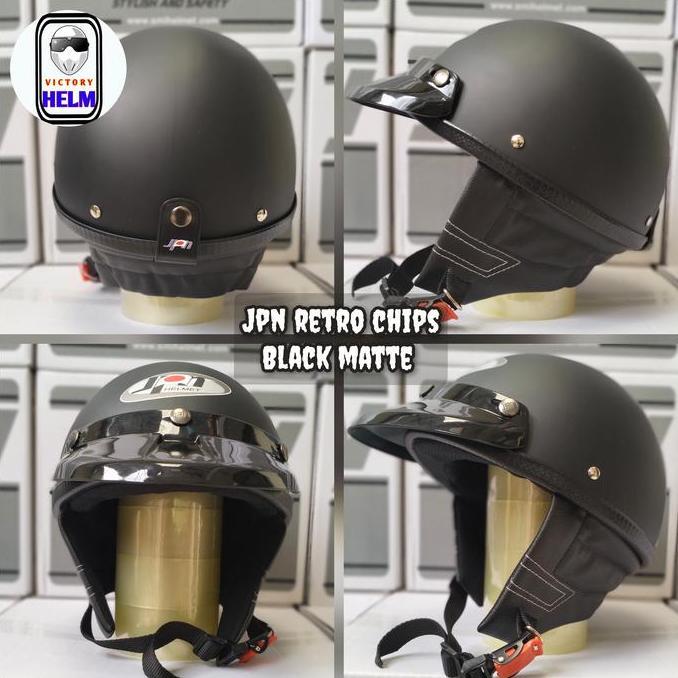 // HELM CHIPS MEREK JPN WARNA HITAM DOP *
