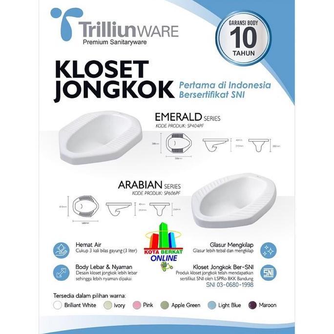 Diskon Kloset/ Closet Jongkok Trilliun Ware Arabian Series
