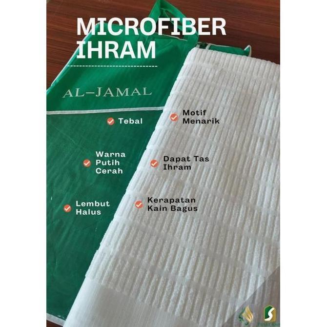 210324 Kain Ihram Pria Dewasa Kain Ihram Microfiber Kain Ihram Premium