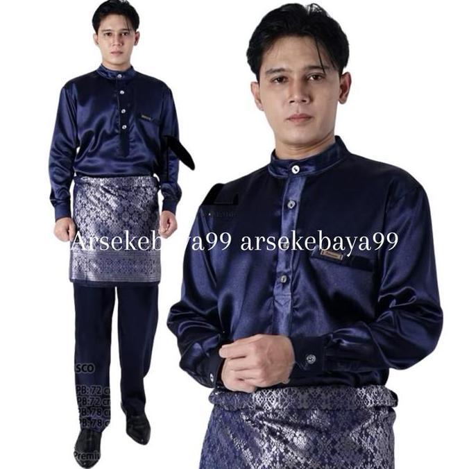 SETELAN TELUK BELANGGA FREE SONGKET/BAJU KURUNG PRIA MELAYU/BAJU MELAYU PRIA TERLARIS