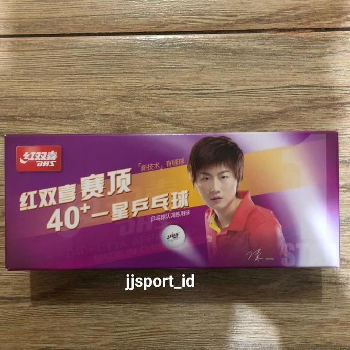 Bola Tenis Meja Bola Pingpong DHS 40+ 1 Star isi 10