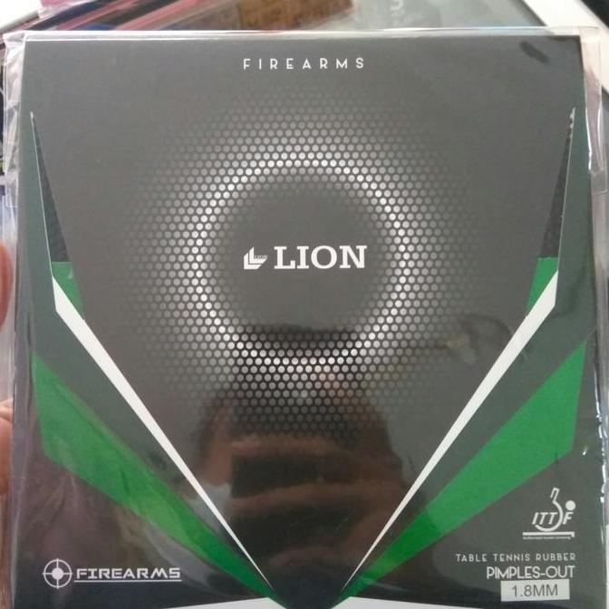 KARET TENIS MEJA BINTIK LION FIREARMS BINTIK PENDEK