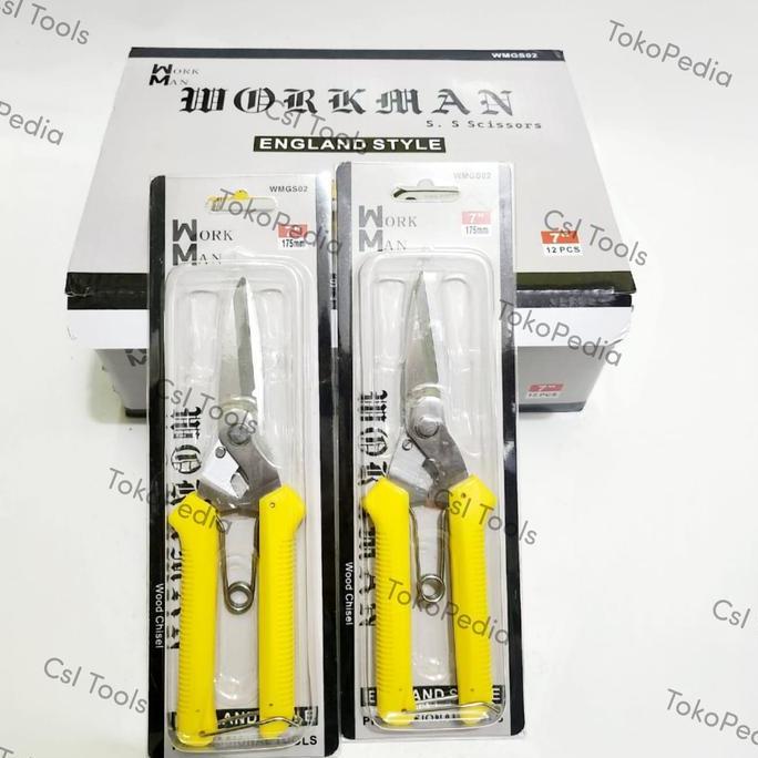 Gunting Korea Serabguna WOKMAN - Gunting Holo  - Gunting Kawat , Seng