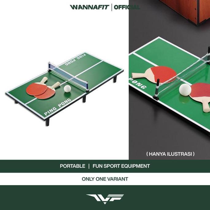 WANNAFIT Meja Pingpong Mini Portable | Peralatan Tenis Meja