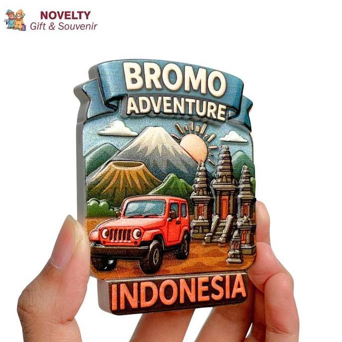 Souvenir Magnet Kulkas Bromo Adventure Oleh oleh Jawa Timur Indonesia