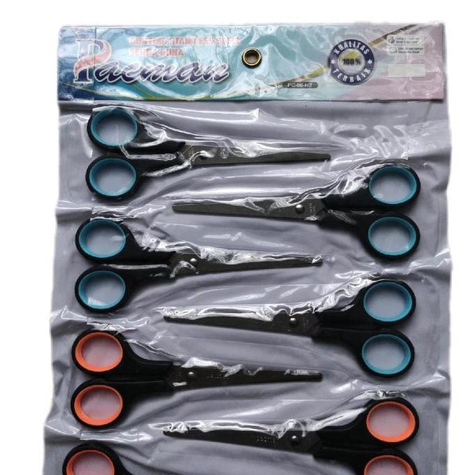 12 Pcs - Gunting Renceng Tanggung - Gunting Kertas Serbaguna Alat Pemotong