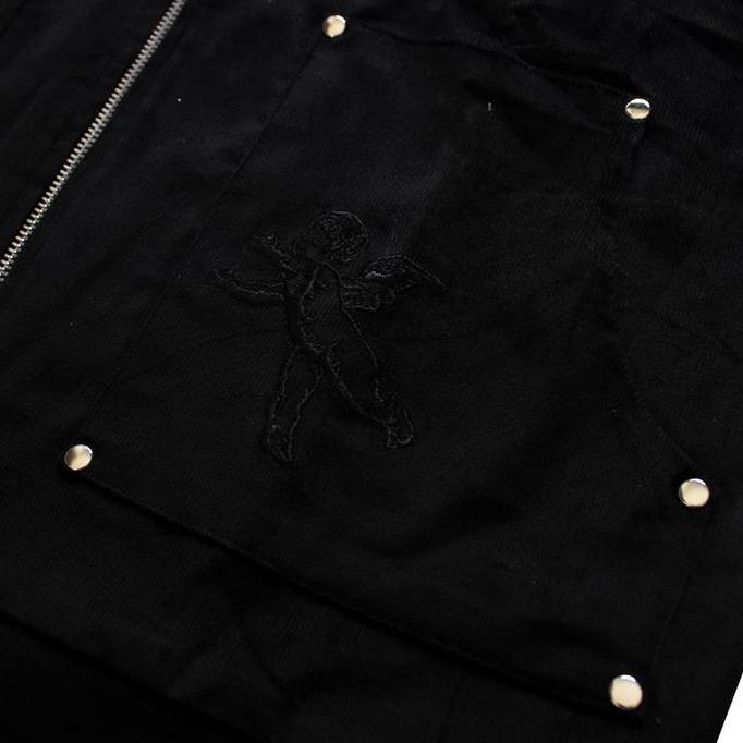 Bitsnbobs Work Jacket Boxy Black Solace Jacket Corduroy