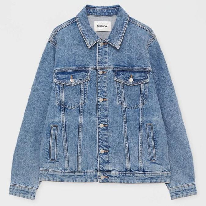 Jaket pull and bear orinal jaket denim pull and bear orinal