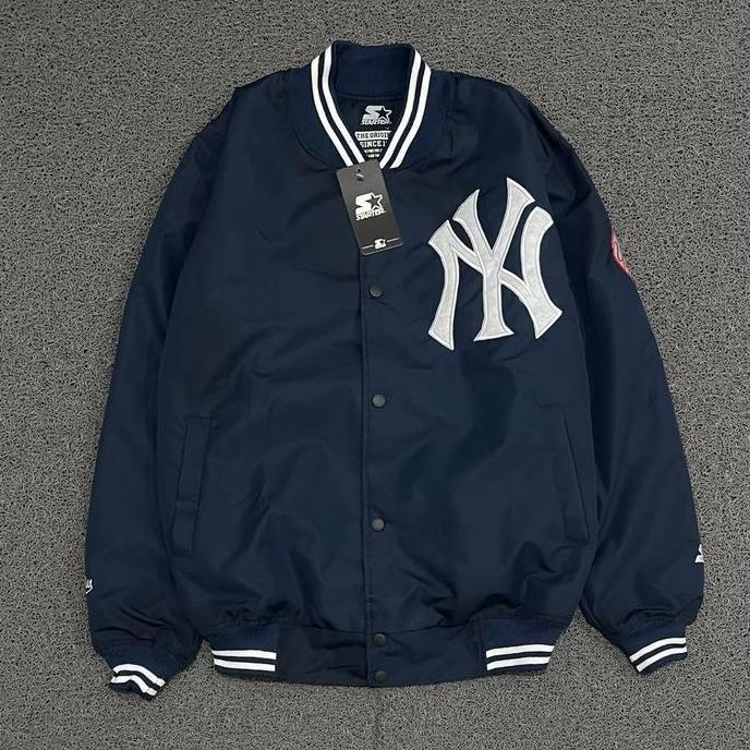 JAKET VARSITY BASEBALL MLB NEW YORK LAKERS BOMBER VARSITY PRIA WANITA