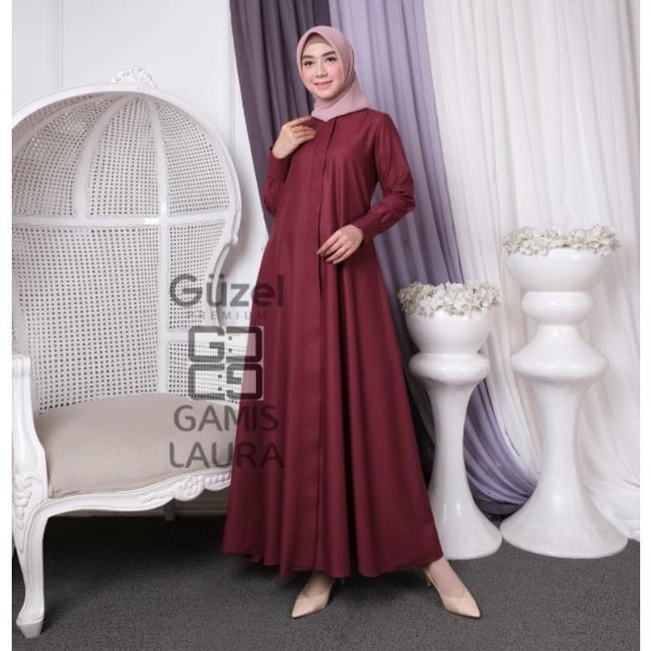 GUZEL_ORI GAMIS LAURA / GAMIS KATUN TOYOBO POLOS / DRESS TOYOBO  A LINE