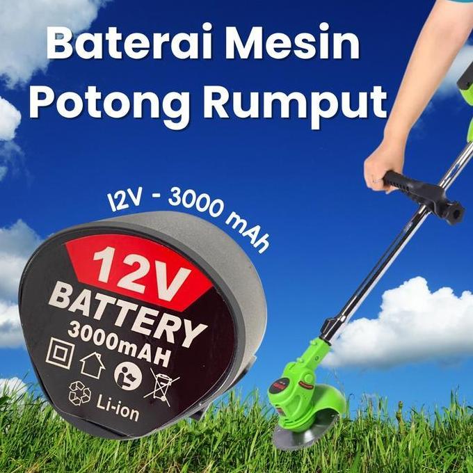 Mesin Potong Rumput Portabel Tanpa Kabel Alat Potong 12V