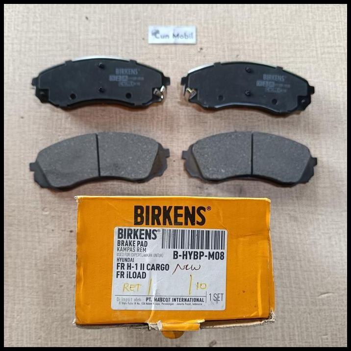TERMURAH BRAKE PAD HYUNDAI H1 H 1 H-1 2008 ON DEPAN HYBP M08 MERK BIRKENS 