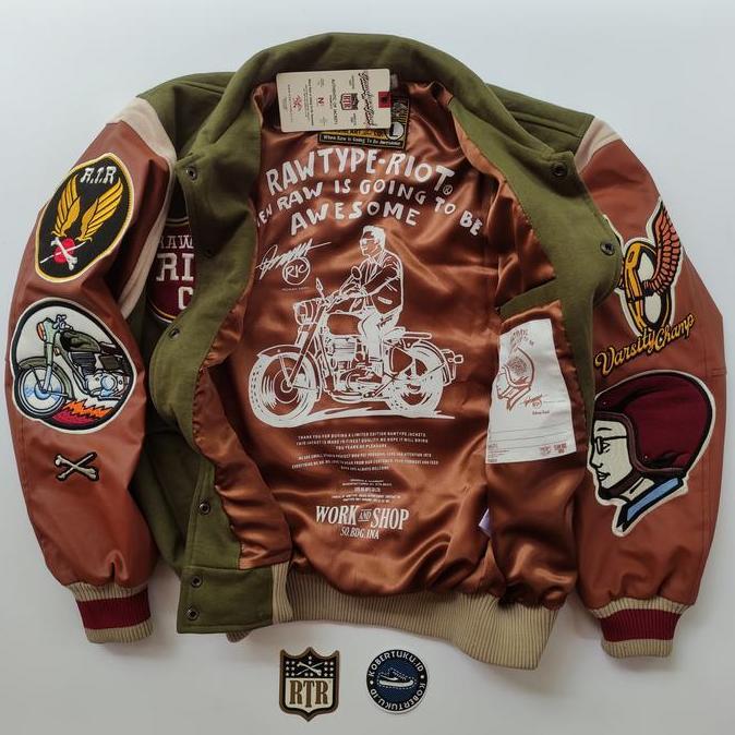 VARSITY JACKET RAWTYPE RIOT RIDWAN KAMIL SERIES RAWTYPERIOT