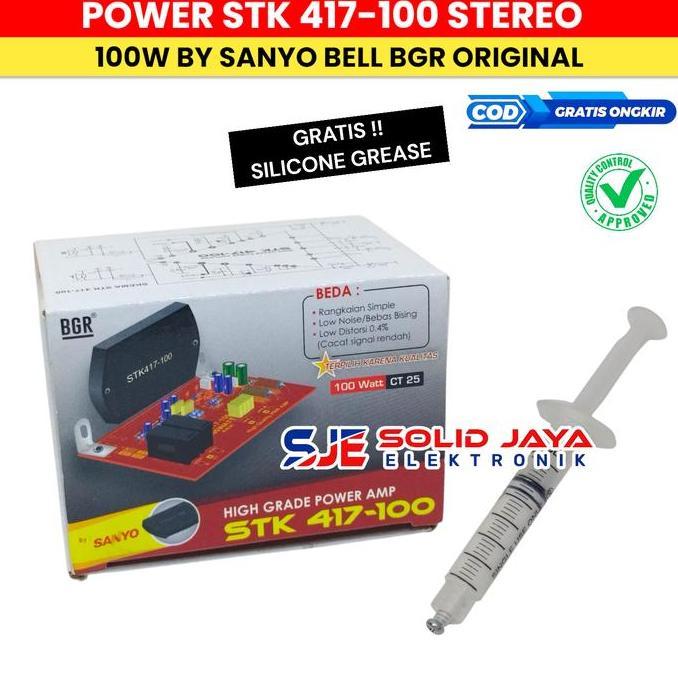 KIT POWER AMPLIFIER STK 417-100 STEREO STK417 100 100W SANYO BELL BGR