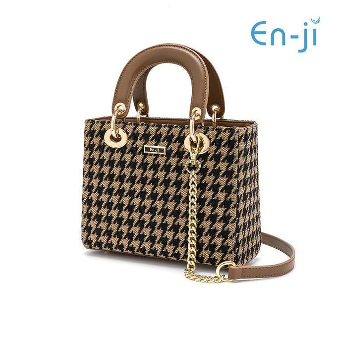 Enji Tas Wanita Haejin Korean Style Handbag - Khaki