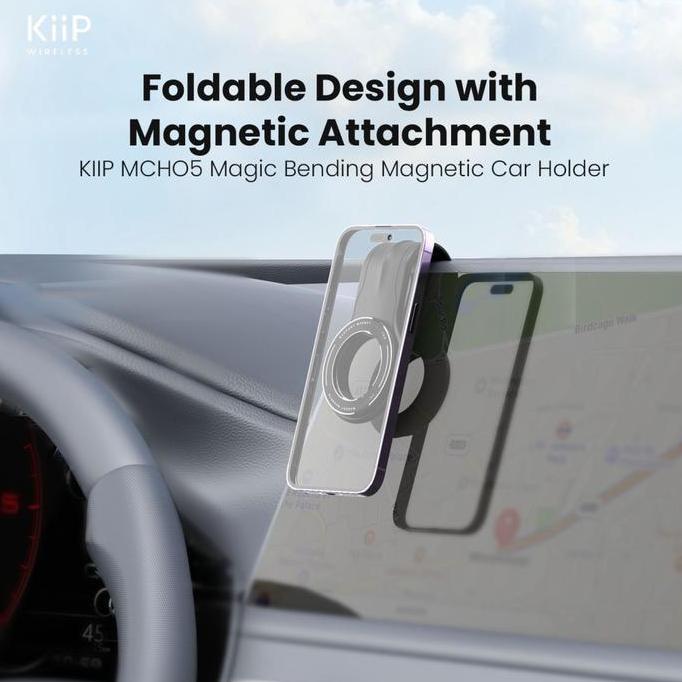 KiiP MCH05 Magnetic Car Phone Holder Dashboard Mobil Magnet Foldable