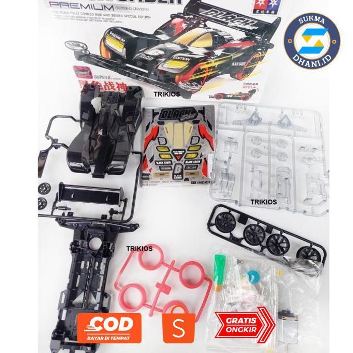 SUKMADHANI.ID REP. TAMIYA MINI 4WD MERK DAXING BLACK SABER PREMIUM SUPER 2 CHASSIS ORIGINAL