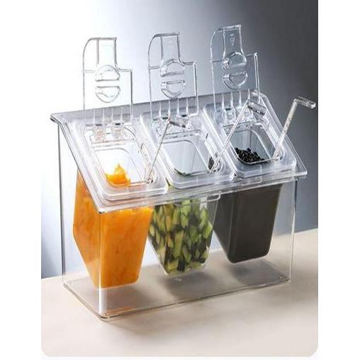 Tempat Topping Transparan