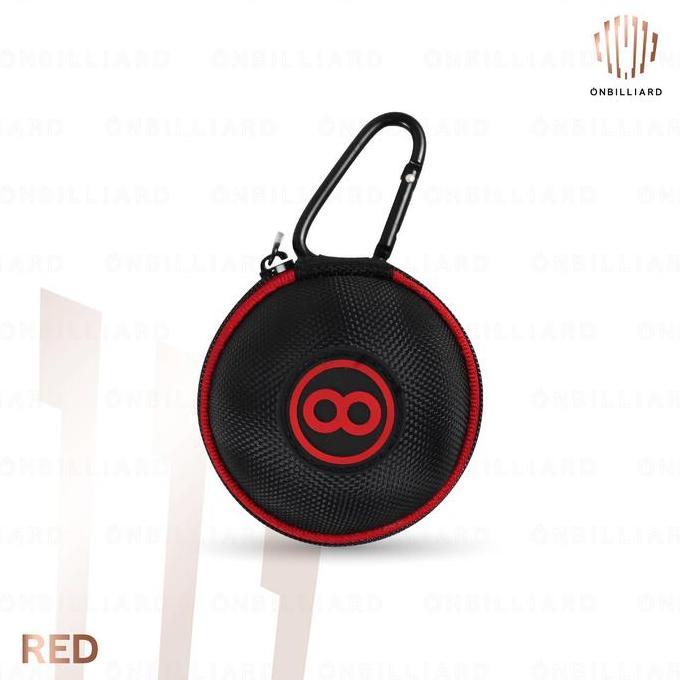 Billiard White Ball Bag 8-Ball Tas Bola Billiar + Carabiner Storage Billiard