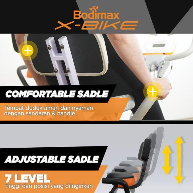 BODIMAX X-BIKE /Alat Fitness/Sepeda Statis/Magnetic X-Bike