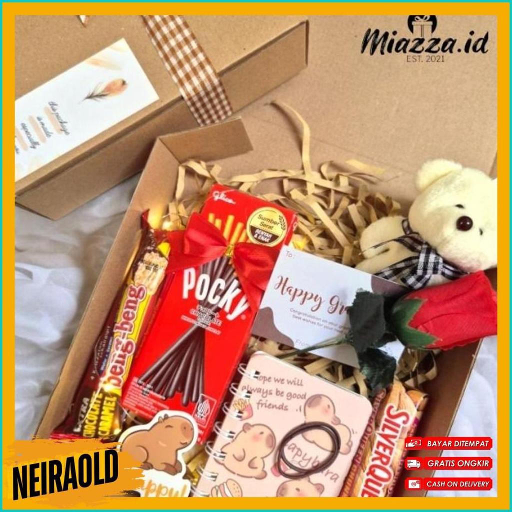 Hampers Snack Box Cokelat Kado Ulang Tahun Wisuda Hadiah Pacar Gift Box Buket Murah Jajan Skripsi Se