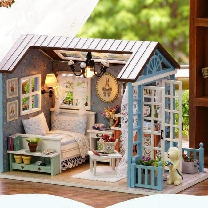 Miniatur rumah boneke / diorama / puzzle