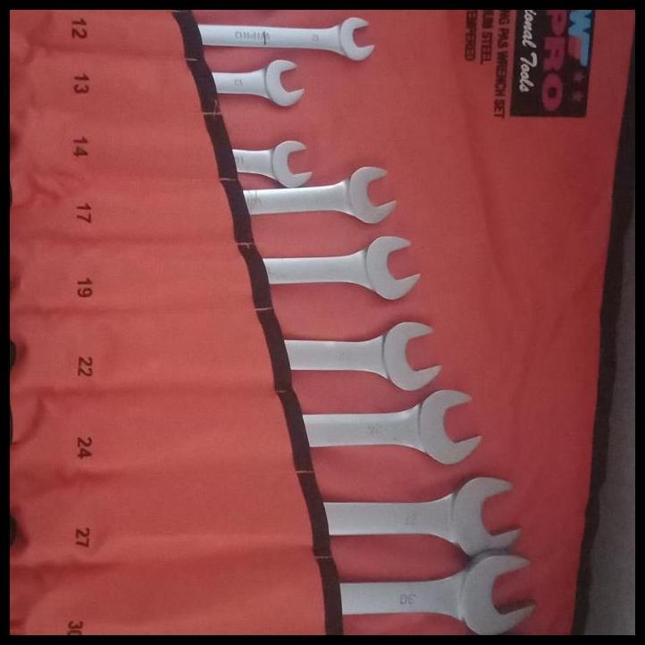 GRATIS ONGKIR KUNCI RING PAS SET 14PCS 8-32MM WIPRO SATIN 