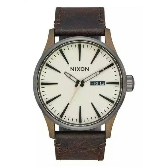 Nixon A1052091 Sentry Leather Bronze Gunmetal