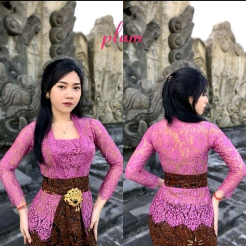 Premium Kebaya Bali Brokat Semi Prancis Kebaya Brokat Kutu Baru Modern