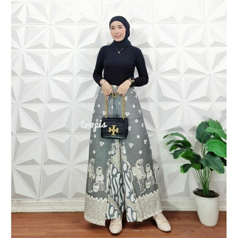 Discount Celana Kulot Layer Jumputan Celana Batik Tumpuk Kerja Kantoran Bawahan Kebaya Celana Kondan