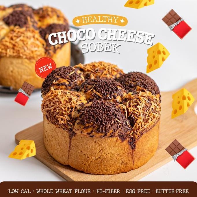 NUDE BAKE Choco Cheese Sobek EGG FREE & Vegan Option, Healthy, Roti