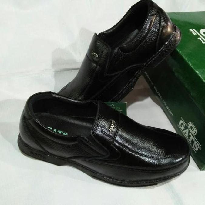 Sepatu kulit Gats MD 3501 Hitam/Sepatu pria orinal