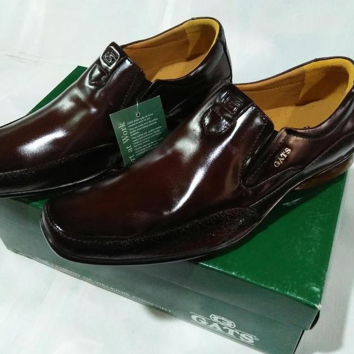 Sepatu kulit Gats ZU 002 Coklat kopi/Sepatu pria orinal