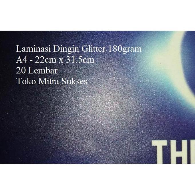 Laminasi Dingin Glitter A4
