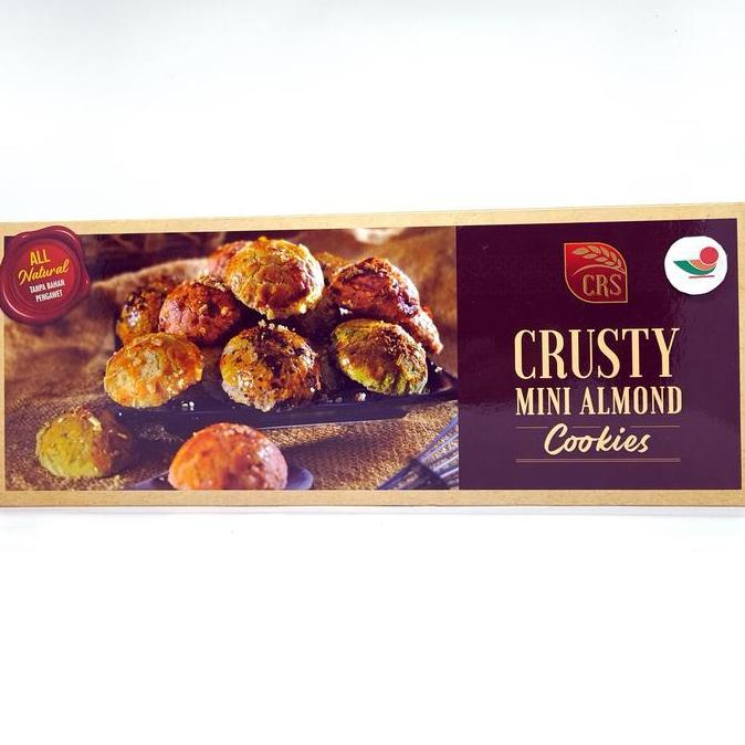 CRS CRUSTY MINI ALMOND COOKIES 200gr | KUE KERING OLEH KHAS SURABAYA ARG