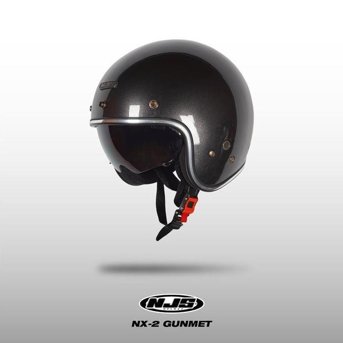 OK NJS NX-2 SOLID LIST CHROME - HELM RETRO | NJS RETRO | HELM BOGO | NJS BOGO | BOGO POLOS | NJS ORI