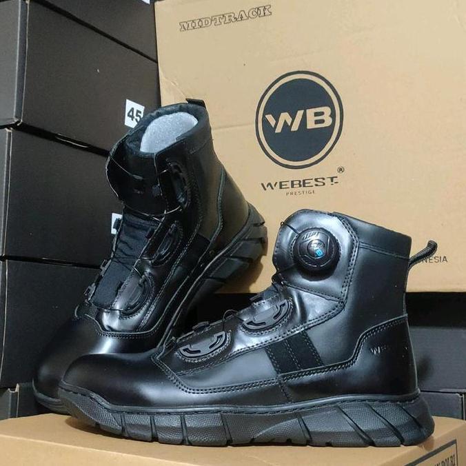 Sepatu Dinas PDH Midtrack Webest Tali Putar Shoes