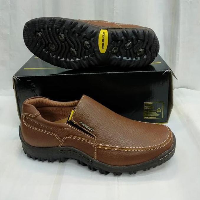 sepatu kulit pakalolo N 8815 coklat 39-44 sepatu pantofel pria