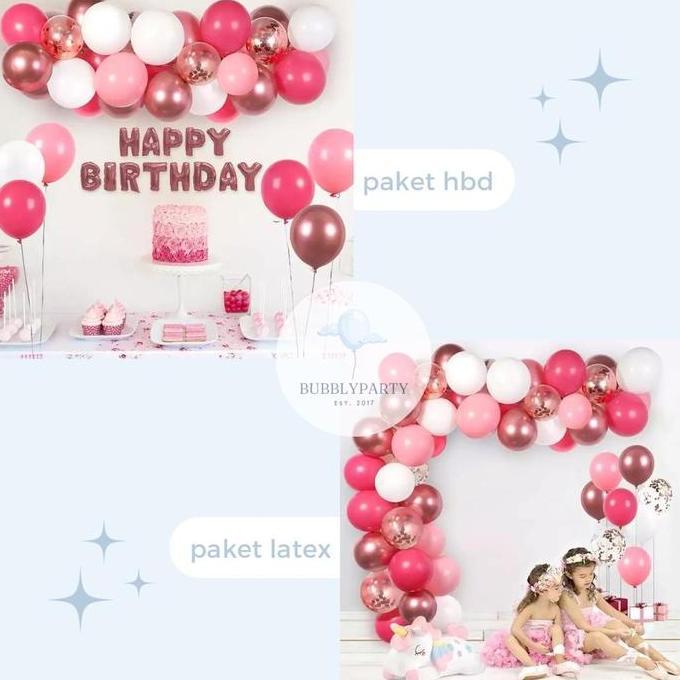 Paket Balon Dekorasi Ulang Tahun Anak-Anak / Dewasa